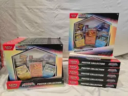 Pokemon Prismatic Evolutions Poster Collection Boxes Sealed Fast Ship - Image 1