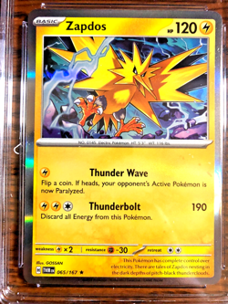 Zapdos Holo Rare #065 - CGC GEM MINT 10 - 2024 Twilight Masquerade - Pokemon TCG - Image 2