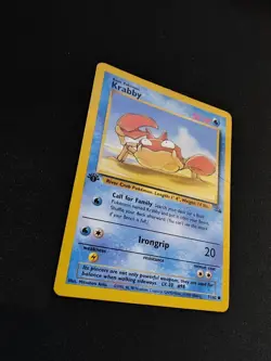 Pokemon TCG Krabby 51/62 1st Edition Fossil HP - Image 3