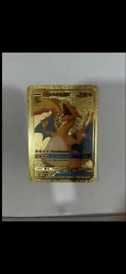 Pokemon Card Charizard GX 9/68 Full Art Gold Foil Fan Art Card - Image 1