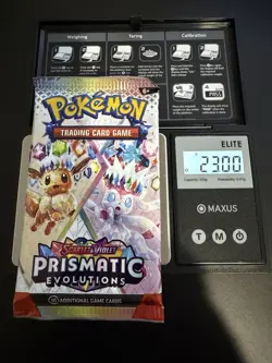 23.00g HEAVY Pokemon TCG Prismatic Evolution Booster Pack!Possible GOD/DEMI pack - Image 1
