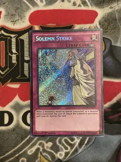 Yugioh! MP Solemn Strike - BOSH-EN079 - Secret Rare - 1st Edition MP/LP - Image 1