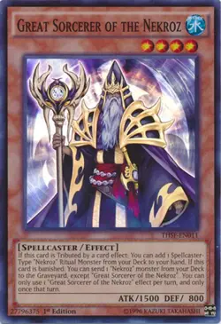 Yugioh! MP Great Sorcerer of the Nekroz - THSF-EN011 - Super Rare - Unlimited Ed - Image 1