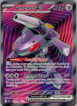 Pokemon Card Genesect EX 161/086 Black Bolt - Near Mint - Image 1