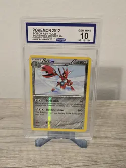 Pokemon Scizor Reverse Holo Card Boundaries Crossed 94 CCG 10 Gem Mint 2012 - Image 1