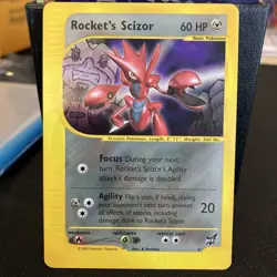 Pokemon TCG 2002 Rocket’s Scizor Best of Game Promo Card #4 Near Mint - Image 1