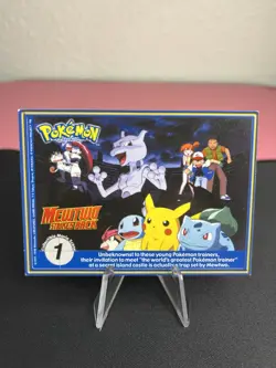 Wartortle #08 Mewtwo Strikes Back Pokemon Movie Burger King PokeTrivia Card - Image 2