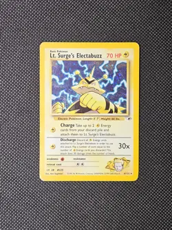 Pokemon Lt. Surge's Electabuzz 6/132 Holo Gym Heros TCG Vintage Card - Image 1