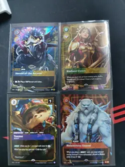 Riftbound Teemo Viktor Volibear Leona Launch Promo Card Bundle - Image 1