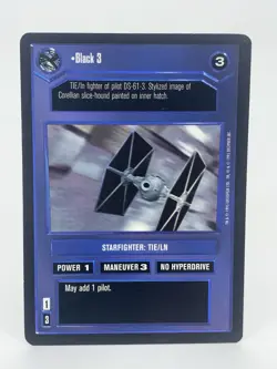 Star Wars CCG 1995 Premiere DS-61-3 and Black 3 Card - EXCELLENT CONDITION - Image 4