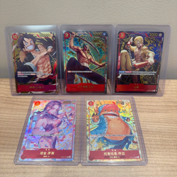 One Piece Chinese Card Game Exclusive 1st Anniversary 5 Card Set Alt Art Combo - Image 1