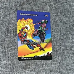 GOBLIN BOMBARDMENT NM MTG Magic 0023 MAR Marvel Spider-Man BORDERLESS Regular - Image 1