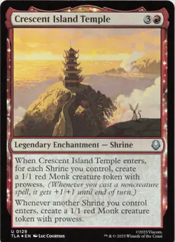 Crescent Island Temple - FOIL - U Avatar: The Last Airbender 129 - MTG - Image 1