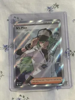 Pokemon SV: Black Bolt #163/086 N's Plan Secret Rare - Image 1
