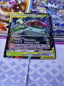 Pokemon Celebi & Venusaur GX 1/181 Team Up Ultra Rare Near Mint Pack Fresh - Image 4