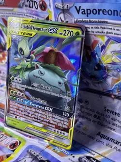Pokemon Celebi & Venusaur GX 1/181 Team Up Ultra Rare Near Mint Pack Fresh - Image 5