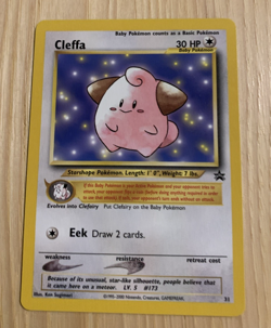 2001 CLEFFA BLACK STAR PROMO #31 POKEMON TCG NM - Image 1