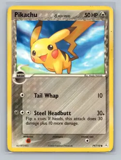 Pokemon TCG Pikachu (Delta Species) 79/110 Holon Phantoms Normal MP - Image 1