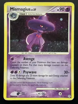 Mismagius LV.37 10/130 Diamond & Pearl Holo Rare Pokemon TCG - HP - Image 1