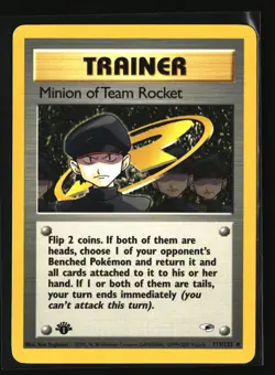 Pokemon MINION OF TEAM ROCKET 113/132 1st Edition (2000 Gym Heroes) NM/Near Mint - Image 1