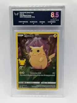 Pikachu 005/025 Pokemon Celebrations Full Art Holo Graded 8.5 Mint NM - Image 1