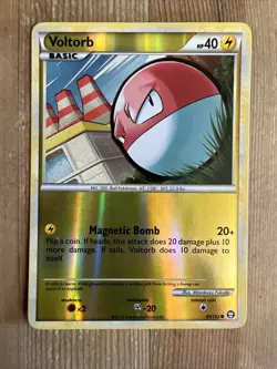 Pokemon TCG Voltorb HS-Triumphant 83/102 Reverse Holo Common VLP - Image 1