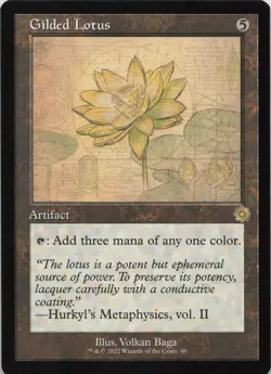 Gilded Lotus (Schematic) R The Brothers' War: Retro Frame Artifacts 80 LP-NM - Image 1