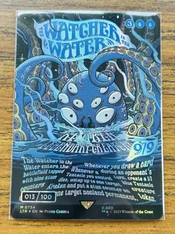 The Watcher in the Water - Serialized Borderless Poster- MTG LOTR LTR - 013/100 - Image 3