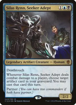Silas Renn, Seeker Adept [Commander 2016] Lightly Played Foil - Image 1