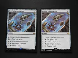 2x Staff of Domination LP [Commander Legends] Mtg Magic Free Tracking! - Image 1