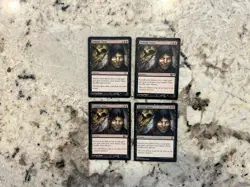 Mtg Diabolic Tutor x4 - Magic the Gathering Diabolic Tutor Playset HP - Image 1