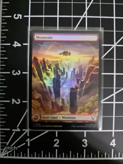 Mountain 0290 TLA Borderless Foil MTG Avatar: The Last Airbender NM/M - Image 1