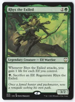 Rhys the Exiled R Commander: Kaldheim 73 NM - Image 1