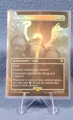 MTG Brilliant Wings [Foil] [Borderless] Final Fantasy FIC 0454 Rare Protection - Image 2