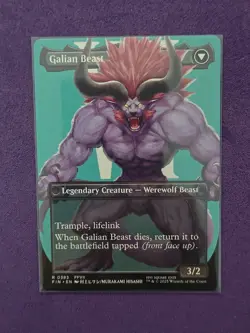 MTG Vincent Valentine | Galian Beast (Borderless) Regular #383 Final Fantasy FIN - Image 2