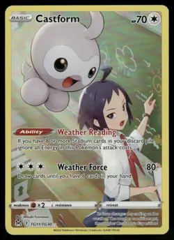 Castform TG11/TG30 Ultra Rare Holo NM Pokemon SWSH11: Lost Origin Trainer Galler - Image 1