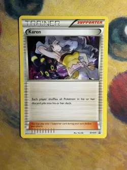 Karen XY177 2016 Black Star Promo Umbreon Artwork Cameo 2016 Pokemon Non Holo - Image 2