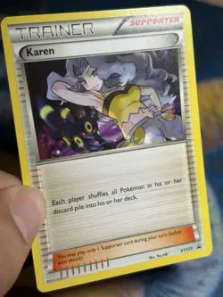 Karen XY177 2016 Black Star Promo Umbreon Artwork Cameo 2016 Pokemon Non Holo - Image 3