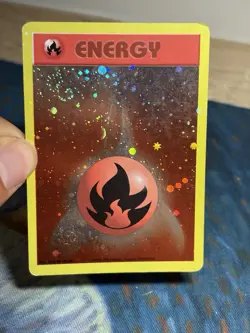 Fire Energy WotC 2002 Vintage League Promo Reverse Holo Pokemon DOUBLE SWIRL - Image 3