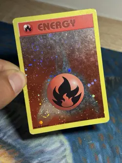 Fire Energy WotC 2002 Vintage League Promo Reverse Holo Pokemon DOUBLE SWIRL - Image 5