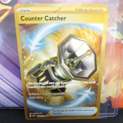 Pokemon Paradox Rift Counter Catcher Card 264/182 Hyper Rare Gold Full Art NM - Image 1