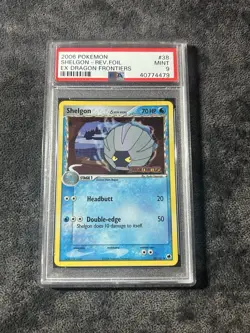 Pokemon Shelgon EX Dragon Frontiers Reverse Holo #38 PSA 9 Mint - Image 1