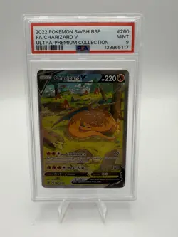 Pokemon TCG Charizard VSTAR Sword & Shield SWSH260 Holo Promo Card PSA 9 - Image 1