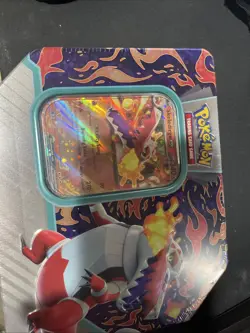 Pokemon Paldea Partners Tin. 5 Booster Packs/Skeledirge Promo Holo!! - Image 1