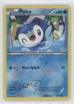 Piplup Reverse Foil Pokemon XY BREAKthrough #36 - Image 1