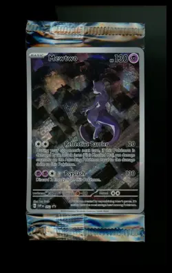 Mewtwo 052 Black Star Promo 151 UPC SVP SEALED Promo Pokemon Card TCG - Image 1
