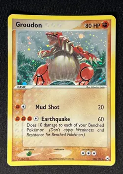 Groudon 102/101 Pokemon 2004 EX Hidden Legends-Secret Rare Holo -NM+ - Image 1