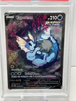 Pokemon Vaporeon v SWSH181 Black Star Promo Sword & Shield PSA 9 - Image 2
