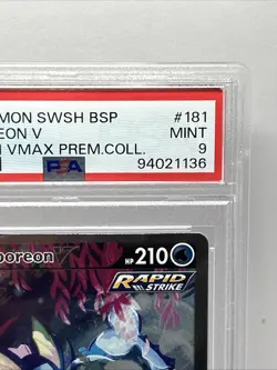 Pokemon Vaporeon v SWSH181 Black Star Promo Sword & Shield PSA 9 - Image 4