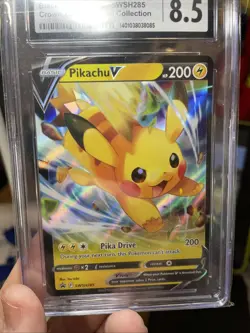 Pikachu V SWSH285 SWSH: Sword & Shield Promo Cards Holo, CGC 8.5 Near Mint TCG - Image 4